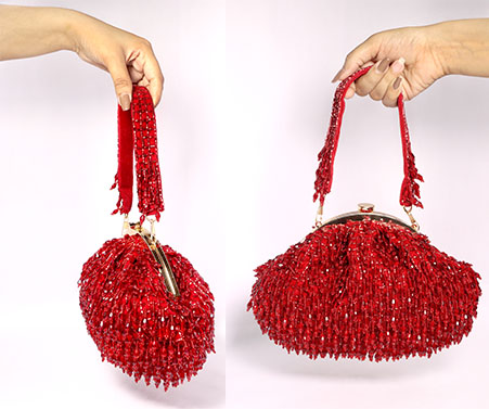 Women Crystal Red Batuwa